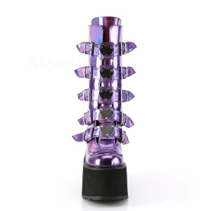 Porpora Ologramma 14 cm SWING-230 stivali cyberpunk con plateau