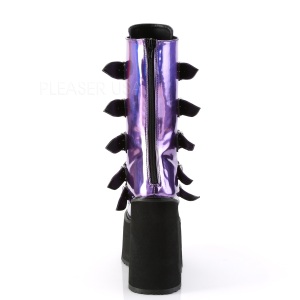Porpora Ologramma 14 cm SWING-230 stivali cyberpunk con plateau