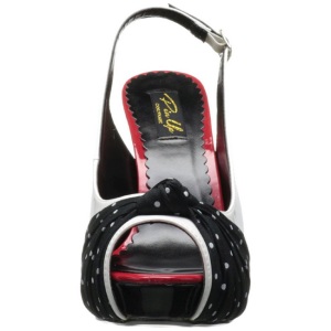 Punti Bianchi 12 cm retro vintage BETTIE-09 Plateau Scarpe Dcollet