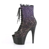Purple glitter 18 cm ADORE-1021OMBG Pole dancing ankle boots