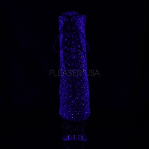 Purple glitter 18 cm MOON-1020MER Pole dancing ankle boots