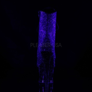 Purple glitter 18 cm MOON-1020MER Pole dancing ankle boots