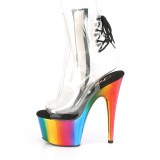 Rainbow 18 cm ADORE-1018RC pole dance ankle boots
