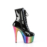 Rainbow 18 cm ADORE-1020RC-2 pole dance ankle boots