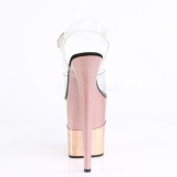 Rame 20 cm FLAMINGO-808-2HGM scintillare plateau sandali donna con tacco
