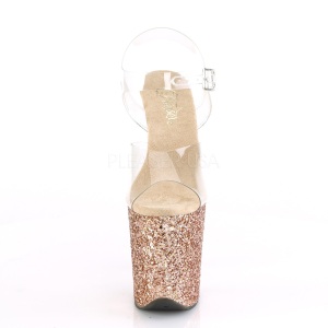 Rame Scintillare 20 cm FLAMINGO-808LG Plateau Sandali Tacco Altissimo