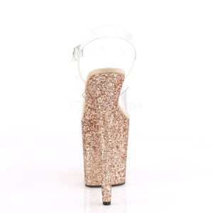Rame Scintillare 20 cm FLAMINGO-808LG Plateau Sandali Tacco Altissimo