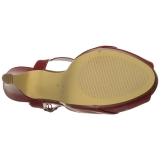 Red 11,5 cm retro vintage BETTIE-23 High Heeled Evening Sandals