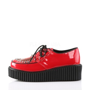 Red 5 cm CREEPER-108 creepers shoes women gothic platform shoes