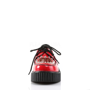 Red 5 cm CREEPER-108 creepers shoes women gothic platform shoes