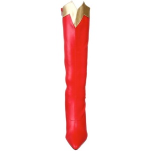 Red 9,5 cm WONDER-130 Women Knee High Boots
