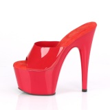 Red Jelly-Like 18 cm ADORE-701N Exotic stripper high heel mules