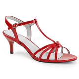 Red Patent 6 cm KITTEN-06 big size sandals womens