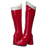 Red Patent 7,5 cm Funtasma GOGO-306 Women Knee Boots