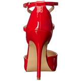 Red Shiny 13 cm AMUSE-25 Pumps High Heels for Men