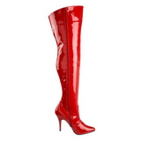 Red Shiny 13 cm SEDUCE-3010 overknee high heel boots
