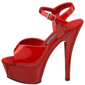 Red Shiny 15 cm FUNTASMA JULIET-209 High Heels Platform