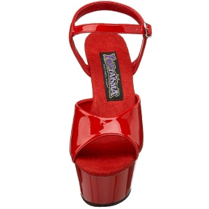 Red Shiny 15 cm FUNTASMA JULIET-209 High Heels Platform