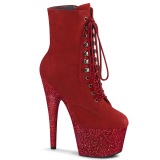 Red glitter 18 cm ADORE-1020FSMG Exotic pole dance ankle boots
