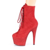 Red glitter 18 cm ADORE-1020FSMG Exotic pole dance ankle boots