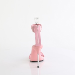 Rosa 11,5 cm CHIC-40 cinturini alla caviglia sandali tacchi a spillo in metallo