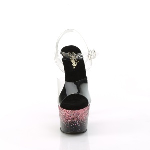 Rosa 18 cm ADORE-708SS scintillare plateau sandali donna con tacco