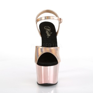 Rosa 18 cm ADORE-709HGCH Ologramma plateau sandali donna con tacco