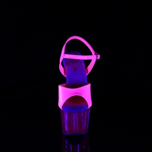 Rosa 18 cm ADORE-709UVT Neon Plateau Sandali Tacco Altissimo