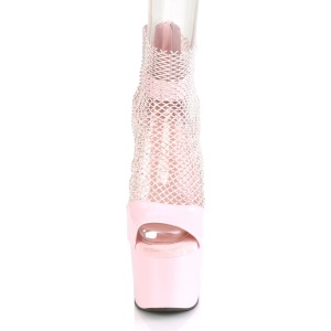 Rosa 18 cm ADORE-765RM scintillare plateau scrape con tacco alto