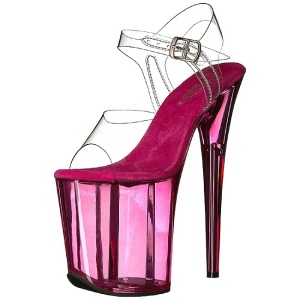 Rosa 20 cm FLAMINGO-808T scarpe da cubista e poledance pleaser