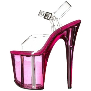 Rosa 20 cm FLAMINGO-808T scarpe da cubista e poledance pleaser