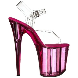 Rosa 20 cm FLAMINGO-808T scarpe da cubista e poledance pleaser