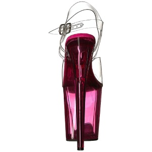 Rosa 20 cm FLAMINGO-808T scarpe da cubista e poledance pleaser