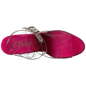 Rosa 20 cm FLAMINGO-808T scarpe da cubista e poledance pleaser