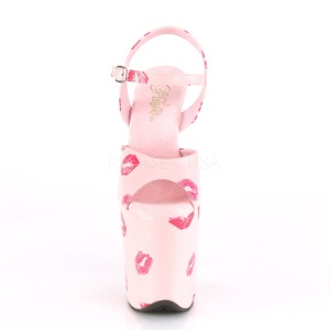 Rosa 20 cm FLAMINGO-809KISSES tacco alto pleaser con plateau