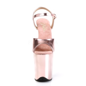Rosa 20 cm Pleaser FLAMINGO-809 Tacchi Alti Cromo Plateau