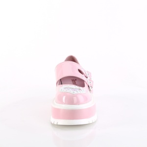 Rosa 5 cm SLACKER-25 emo maryjane scarpe donna fibbia