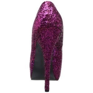 Rosa Glitter 14,5 cm Burlesque TEEZE-06GW scarpe dcollet per piedi larghi da uomo