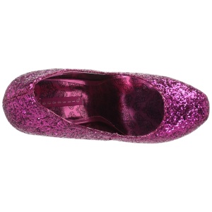 Rosa Glitter 14,5 cm Burlesque TEEZE-06GW scarpe dcollet per piedi larghi da uomo