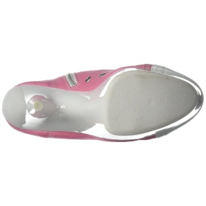 Rosa Neon 15 cm DELIGHT-600SK-02 Scarpe da ginnastica con tacco in tela