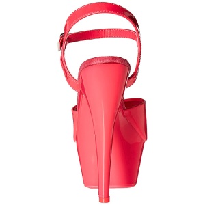 Rosa Neon 15 cm Pleaser KISS-209UV Plateau Tacchi Alti a Spillo