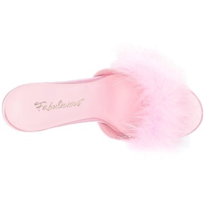 Rosa Piume 10 cm CLASSIQUE-01F Scarpe Zoccoli da Uomo