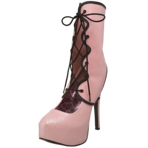 Rosa Scintillare 14,5 cm Burlesque TEEZE-31G Platform Calzature Dcollet