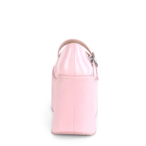Rosa Vegano 11,5 cm DEMONIA KERA-08 scarpe dcollet mary jane plateau