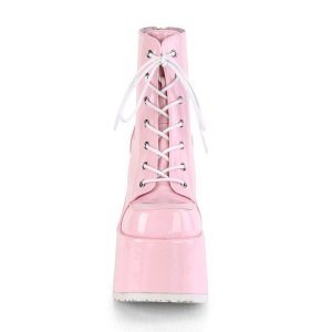 Rosa Vegano 13 cm CAMEL-203 chunky stivaletti demoniacult con plateau