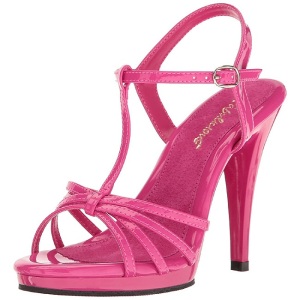 Rosa Vernice 12 cm FLAIR-420 scarpe tacco alto numeri grandi per uomo