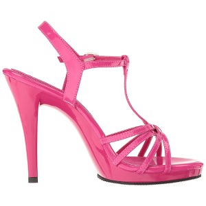 Rosa Vernice 12 cm FLAIR-420 scarpe tacco alto numeri grandi per uomo