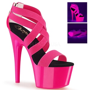 Rosa neon 18 cm Pleaser ADORE-769UV scarpe con tacchi da pole dance