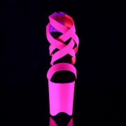 Rosa neon 20 cm FLAMINGO-869UV scarpe con tacchi da pole dance
