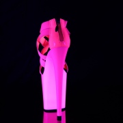 Rosa neon 20 cm FLAMINGO-869UV scarpe con tacchi da pole dance